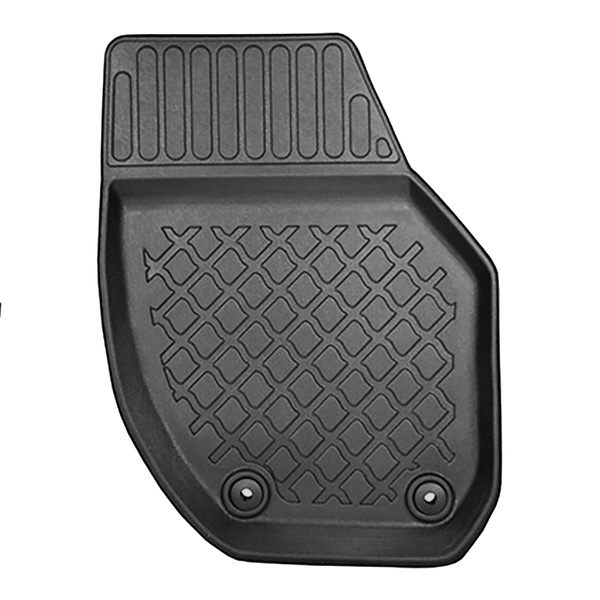Conjunto de alfombrilla para maletero y alfombrillas para el interior del coche TPE para: Volvo V40 II Cross Country Hatchback (07.2012-07.2019) - maletero inferior; sin piso doble en el maletero