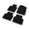 Alfombrillas de Velour adecuadas para Mazda 3 IV Hatchback, Berlina (2019-....) - alfombras para coche - Premium color negro