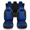 Fundas universales para asientos de coche para Alfa Romeo 145 (1994-2000) - TR-BL