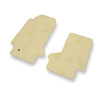Alfombrillas de Velour adecuadas para Opel GT II Roadster (2006-2010) - alfombras para coche - Premium color beige