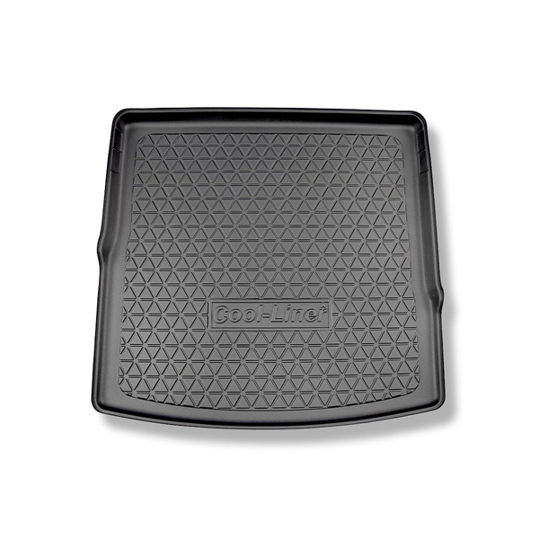 Alfombra para maletero adecuada para Volkswagen Tiguan Allspace SUV (11.2017-....) - Protector maletero - Alfombrilla maletero antideslizante - 5 plazas; para el maletero superior; modelos con el piso móvil del maletero / 7 plazas; 3a fila abatible