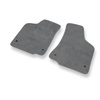 Alfombrillas de Velour adecuadas para Volkswagen Caddy II Cargo (1996-2004) - alfombras para coche - Premium color gris