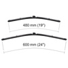 Escobillas limpiaparabrisas para la luna delantera para Mercedes-Benz Classe A W176 Hatchback (06.2012-06.2015) - escobillas plana