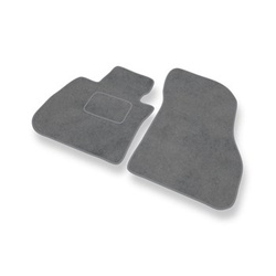 Alfombrillas de Velour adecuadas para BMW X1 F48 SAV (2016-2022) - alfombras para coche - Premium color gris