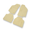 Alfombrillas de Velour adecuadas para Lancia Delta II (1993-1999) - alfombras para coche - Premium color beige