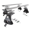 Portaequipajes de techo adecuadas para Opel Insignia Berlina (2009-2017) - baca plata para coche - barras para techo de coche - sin puntos de montaje - aluminio