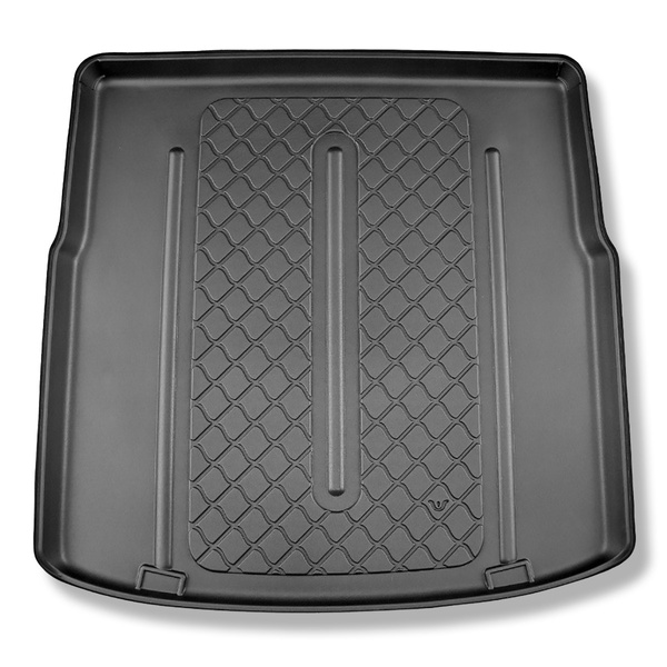 Alfombra para maletero adecuada para Toyota Corolla XII E210 Touring Sports (03.2019-....) - Protector maletero - Alfombrilla maletero antideslizante - parte superior del maletero (entrada de carga plana); base móvil en la posición más alta; también para