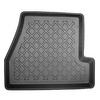 Conjunto de alfombrilla para maletero y alfombrillas para el interior del coche TPE para: Ford Focus III Hatchback (03.2011-08.2018) - con rueda de repuesto provisional o kit de reparación