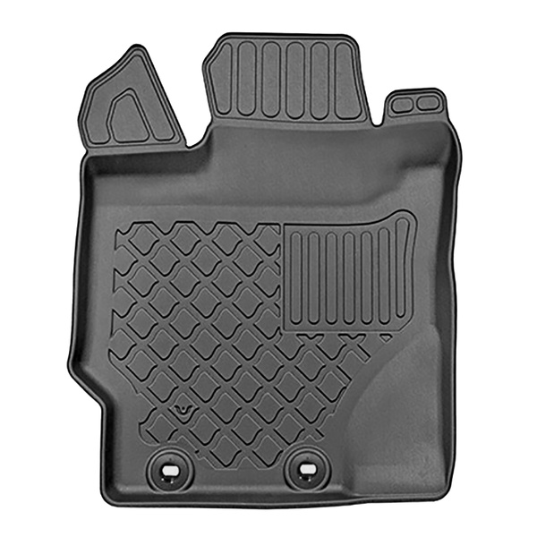 Conjunto de alfombrilla para maletero y alfombrillas para el interior del coche TPE para: Toyota Yaris III Hatchback (09.2011-08.2020) - parte inferior del maletero, con tracción híbrida