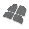 Alfombrillas de Velour adecuadas para Toyota Yaris I Hatchback, Berlina (1999-2005) 5 puertas - alfombras para coche - Premium color gris