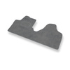 Alfombrillas de Velour adecuadas para Peugeot Expert II Furgoneta (2007-2016) - alfombras para coche - Premium color gris