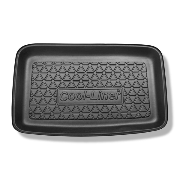 Alfombra para maletero adecuada para Volkswagen Sharan II Furgoneta (09.2010-03.2022) - Protector maletero - Alfombrilla maletero antideslizante - 7 plazas - 3a fila levantada (para el espacio detrás de la 3a fila de asientos)