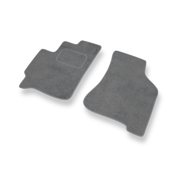 Alfombrillas de Velour adecuadas para Kia Carens II Monovolumen (2002-2006) - alfombras para coche - Premium color gris