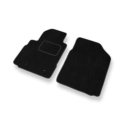 Alfombrillas de Velour adecuadas para Toyota Yaris I Hatchback, Berlina (1999-2005) 3 puertas - alfombras para coche - Premium color negro