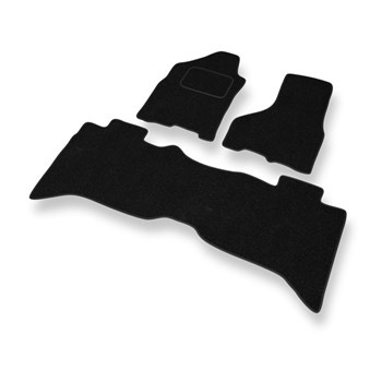 Alfombrillas de fieltro adecuadas para Dodge RAM IV (2009-2018) - alfombras para coche - color negro