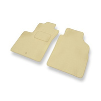 Alfombrillas de Velour adecuadas para Fiat 500 (2007-2012) - alfombras para coche - Premium color beige