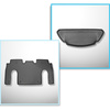 Conjunto de alfombrilla para maletero y alfombrillas para el interior del coche TPE para: Tesla Model X SUV (10.2016-12.2020)