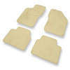 Alfombrillas de Velour adecuadas para Alfa Romeo 155 Berlina (1992-1998) - alfombras para coche - Premium color beige