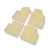Alfombrillas de Velour adecuadas para Lancia Ypsilon IV Hatchback (2011-2024) - alfombras para coche - Premium color beige