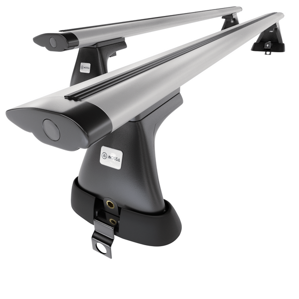 Portaequipajes de techo adecuadas para Mercedes-Benz Classe S W220 Berlina (1999-2005) - baca plata para coche - barras para techo de coche - sin puntos de montaje - aluminio