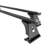 Portaequipajes de techo adecuadas para Renault Kangoo II Furgoneta (2008-2021) - baca negra para coche - barras para techo de coche - puntos de montaje - acero