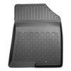 Conjunto de alfombrilla para maletero y alfombrillas para el interior del coche TPE para: Kia Carens IV Monovolumen (04.2013-08.2019) - 5 plazas; 3a fila abatible