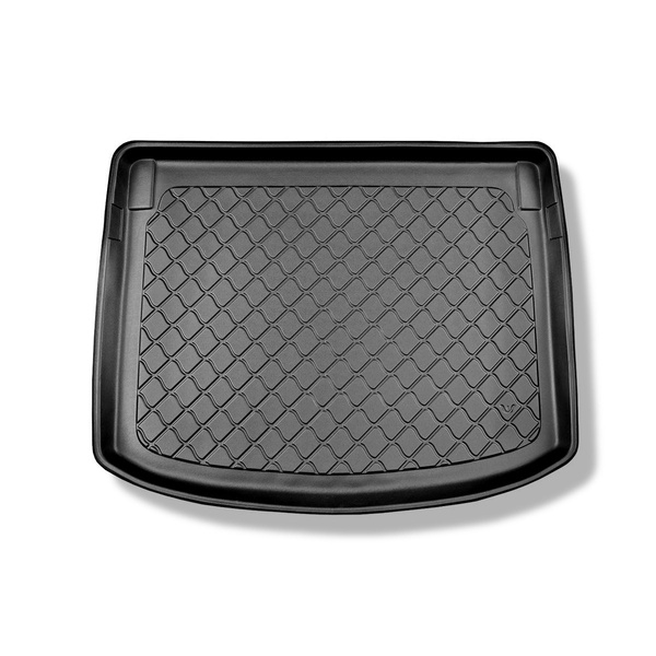 Alfombra para maletero adecuada para Volvo V40 II Hatchback (07.2012-07.2019) - Protector maletero - Alfombrilla maletero antideslizante - parte superior del maletero; para coches con base doble en el maletero