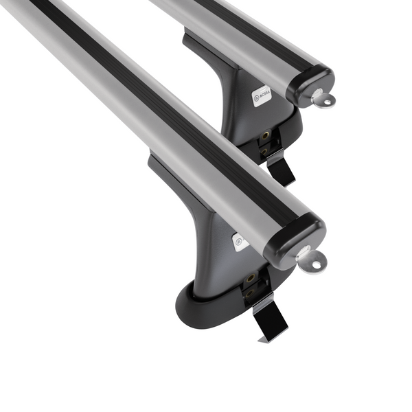 Portaequipajes de techo adecuadas para Ford Focus mk III Hatchback (2011-2018) - baca plata para coche - barras para techo de coche - sin puntos de montaje - aluminio