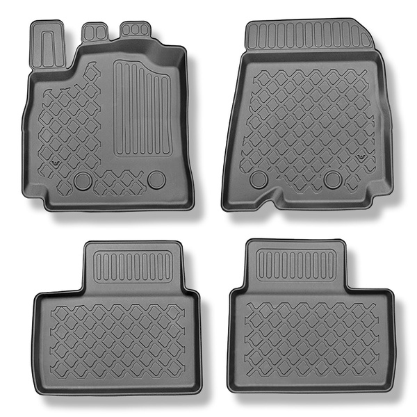 Alfombrillas de TPE adecuadas para Renault Arkana SUV (03.2021-....) - no adecuado para E-Tech Hybrid - alfombras para coche