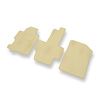 Alfombrillas de Velour adecuadas para Honda FR-V Monovolumen (2004-2009) - alfombras para coche - Premium color beige