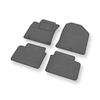 Alfombrillas de Velour adecuadas para Hyundai i30 III Hatchback, Wagon (2017-....) - alfombras para coche - Premium color gris