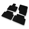 Alfombrillas de Velour adecuadas para Audi Q7 I SUV (2005-2015) - alfombras para coche - Premium color negro