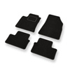 Alfombrillas de Velour adecuadas para Renault Clio V Hatchback (2019-....) - alfombras para coche - Premium color negro