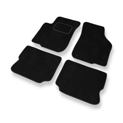 Alfombrillas de Velour adecuadas para Seat Leon I (1998-2006) - alfombras para coche - Premium color negro