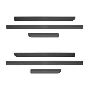 Protectores laterales negros para el coche Volkswagen Transporter T5 Furgoneta (