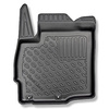 Conjunto de alfombrilla para maletero y alfombrillas para el interior del coche TPE para: Mitsubishi Outlander III SUV (09.2012-2022) - 5 plazas; maletero inferior (con y sin subwoofer); no para la versión híbrida; sin tercera fila