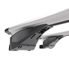 Portaequipajes de techo adecuadas para Seat Alhambra mk II Furgoneta (2010-2020) - baca plata para coche - barras para techo de coche - railing - aluminio