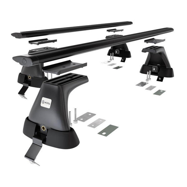 Portaequipajes de techo adecuadas para Ford Focus IV Hatchback (2019-....) - baca negra para coche - barras para techo de coche - sin puntos de montaje - aluminio