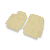 Alfombrillas de Velour adecuadas para Renault Clio III Hatchback (2005-2013) - alfombras para coche - Premium color beige
