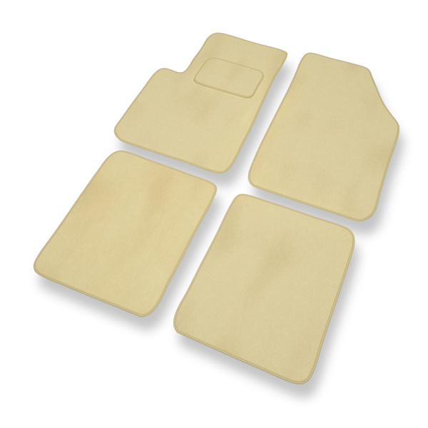 Alfombrillas de Velour adecuadas para Dodge Journey Crossover (2008-2020) - alfombras para coche - Premium color beige