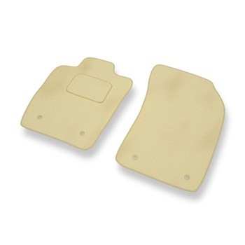 Alfombrillas de Velour adecuadas para Audi A1 I 8X (2010-2018) - alfombras para coche - Premium color beige