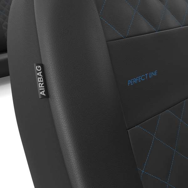 Fundas universales para asientos de coche para Fiat Qubo (2009-2019) - PRF-BL