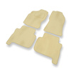 Alfombrillas de Velour adecuadas para Ford Maverick I SUV (1993-2000) 5 puertas - alfombras para coche - Premium color beige