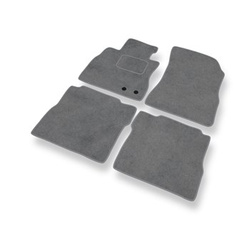 Alfombrillas de Velour adecuadas para Nissan Note E12 Hatchback (2013-2016) - alfombras para coche - Premium color gris
