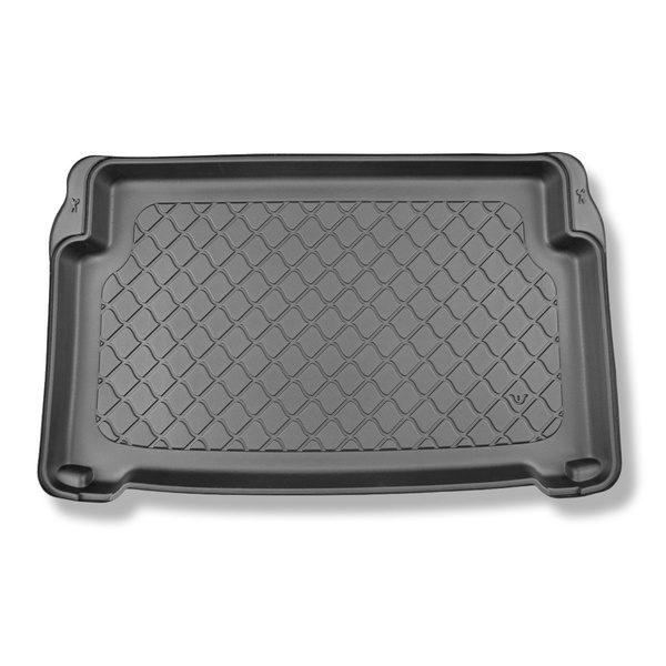 Alfombra para maletero adecuada para Opel Mokka-e SUV (02.2021-....) - Protector maletero - Alfombrilla maletero antideslizante - parte inferior del maletero; bajo / sin base móvil en el maletero