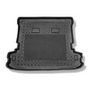 Alfombra para maletero adecuada para Mitsubishi Montero III Wagon SUV (2000-03.2007) - Protector maletero - Alfombrilla maletero antideslizante - 5/7 plazas; 3a fila de asientos levantada; versión larga (Long)
