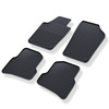 Alfombrillas de goma adecuadas para Seat Ibiza IV (2008-2017) - alfombras para coche