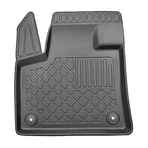 Conjunto de alfombrilla para maletero y alfombrillas para el interior del coche TPE para: Peugeot 3008 II SUV (11.2016-11.2023) - maletero superior (borde de carga del maletero igualado); suelo móvil en la posición superior; no para la versión híbrida; co