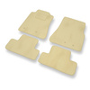 Alfombrillas de Velour adecuadas para Ford Mustang V Coupé, Cabrio (2005-2014) - alfombras para coche - Premium color beige