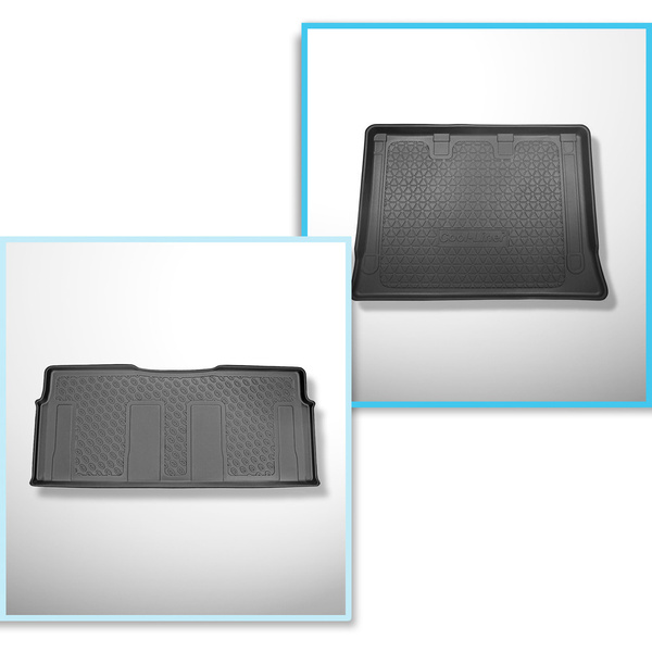 Conjunto de alfombrilla para maletero y alfombrillas para el interior del coche TPE para: Mercedes-Benz Vito W447 Tourer (10.2014-....) - tras la tercera fila de asientos; versión Extra larga (Extra Long) (distancia entre ejes 3430 mm; longitud del vehícu